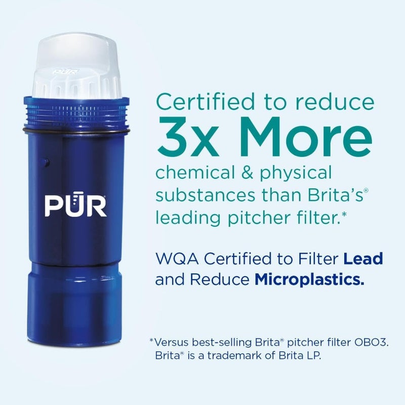 PUR Plus Water Filter Replacement for Pitchers Dispensers 6Month Supply 3 Count Blue PPF951K3 - Image 5