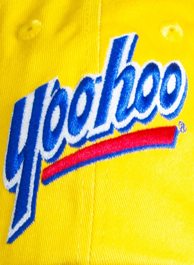 Odd Sox - Old-School Yoo-hoo Dad Hat - Bright Yellow Adjustable Strap Back Cap with Embroidered Drink Logo - Soft 6-Panel Low-Profile Design - One Size Fits All - Image 5