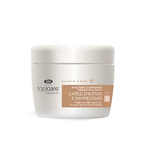 Lisap Hair Mask Top Care Repair Elixir Hair Care, Hydrating Deep Conditioning Hair Mask for Damaged Hair or Color Treated Hair, Shea Butter & Argan Oil, Paraben, Colorant & Sulfate Free, 8.45 fl oz - Image 1