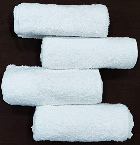 Bombay Dyeing Tulip Hand Towel 100% Cotton Fabric 450 GSM for Your Dinning, Kitchen & Multipurpose use Napkin (Set of 06) - White - Image 2