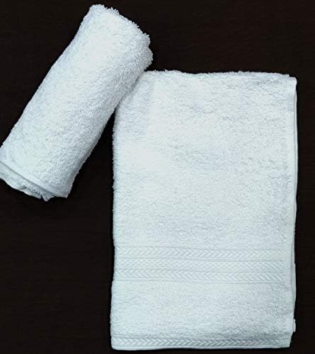 Bombay Dyeing Tulip Hand Towel 100% Cotton Fabric 450 GSM for Your Dinning, Kitchen & Multipurpose use Napkin (Set of 06) - White - Image 1