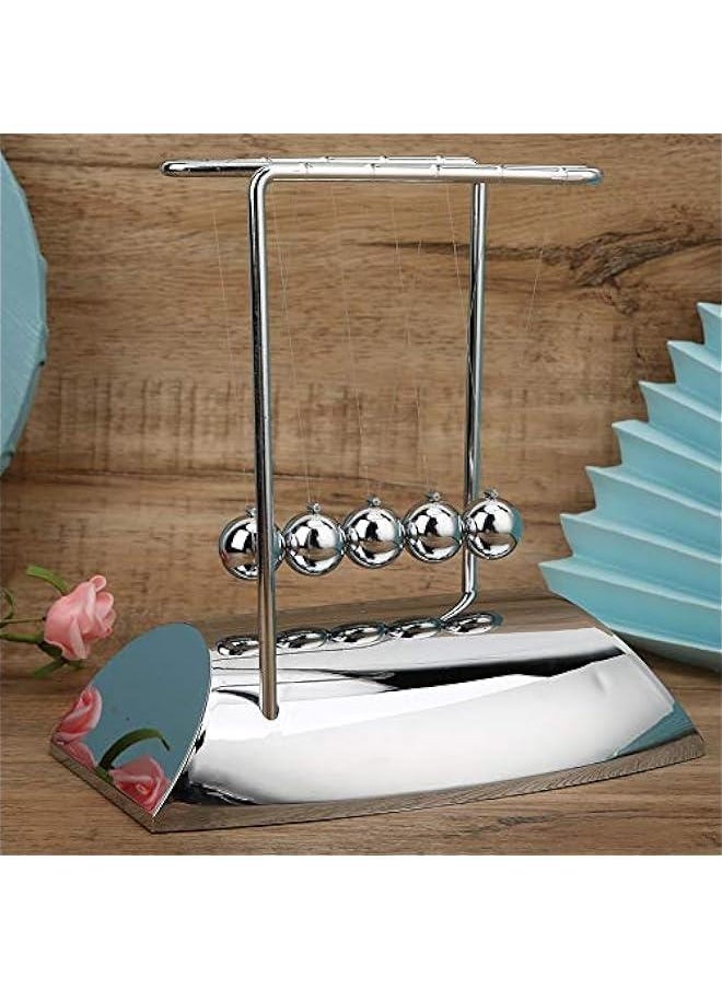 Generic - Cradle Balance Balls , Large Newtons Cradle bob with 5 Balls , Z Shaped bob Balance Balls Newton's Cradle babies Educational Toys Table Decoration , balance perpetual motion machine desk - Image 1