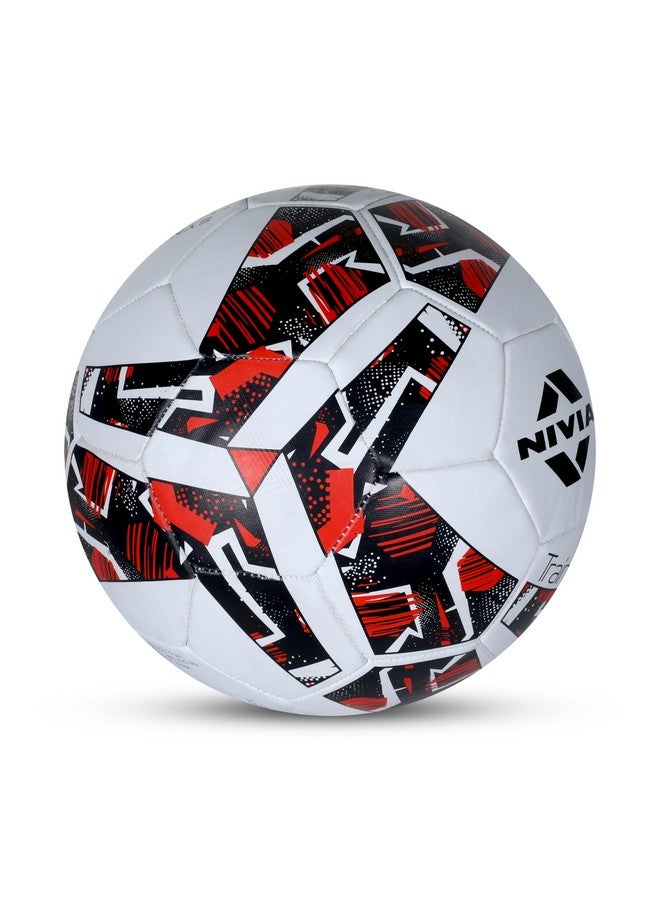 Nivia Trainer Football, Rubberized Stitched Football,32 Panel,Suitable For Hard Ground Without Grass,Training Football,Football For Men & Women,Size - 5 (Multicolor)  - Image 2