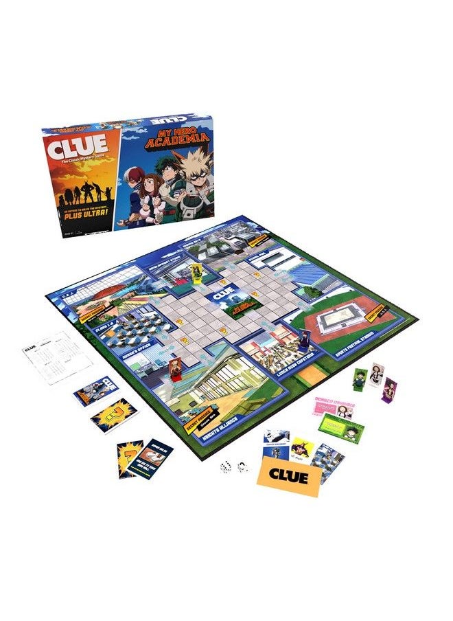 USAopoly - Clue: My Hero Academia ; Solve The Mystery In This Collectible Clue Game ; Featuring Characters & Locations From My Hero Academia ; Officially Licensed My Hero Academia Anime Tv Show Game - Image 1