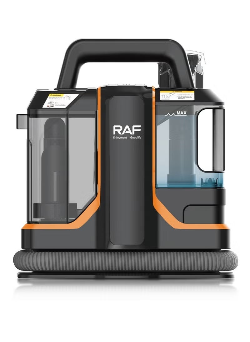آر إيه أف منظف ​​سجاد محمول بقوة 11000 باسكال - 450 واط، منظف بقع المفروشات والسجاد مع خزان مياه نظيف سعة 1080 مل وخزان مياه متسخة سعة 800 مل، خفيف الوزن، مقاوم للماء بدرجة IPX4، شفط قوي - Image 2