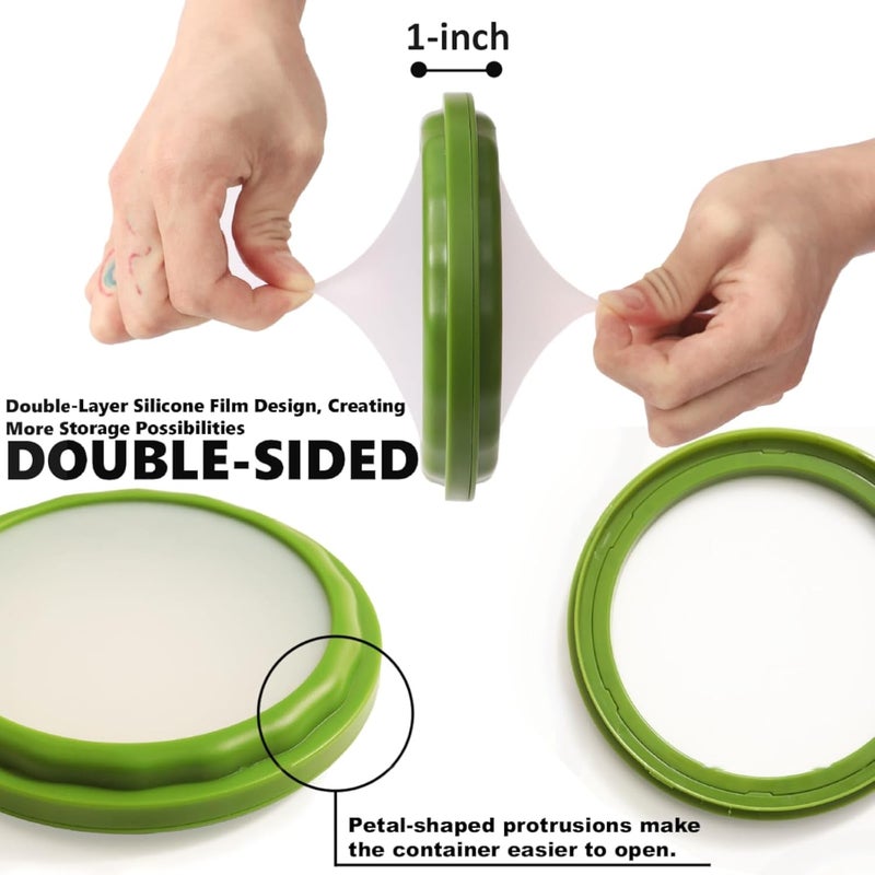 Erehere Avocado Saver and Onion Storage 4Piece Set Silicone Food Storage Containers Multifunctional and Perfect for Lemons Cheese Tomatoes Potatoes Garlic - Image 3