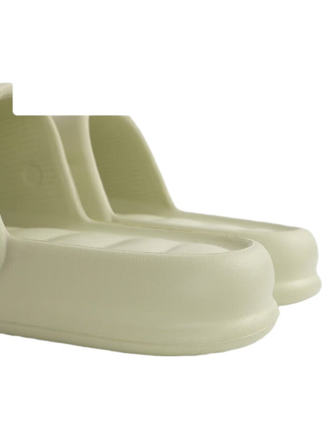 Grace Jieliya Thick Slippers, Simple And Fresh Macaron Color, Unisex Sandals, Home Slippers, Bean Green, Size 36-37 - Image 1