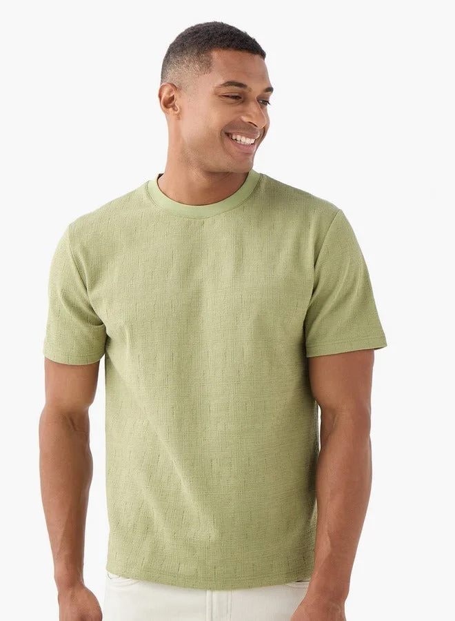 Iconic Iconic Relaxed Fit Textured T-shirt