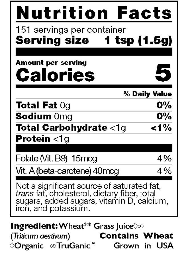 HEALTHFORCE SUPERFOODS Wheat Grass Juice Powder 8 Oz Powder  - Image 3