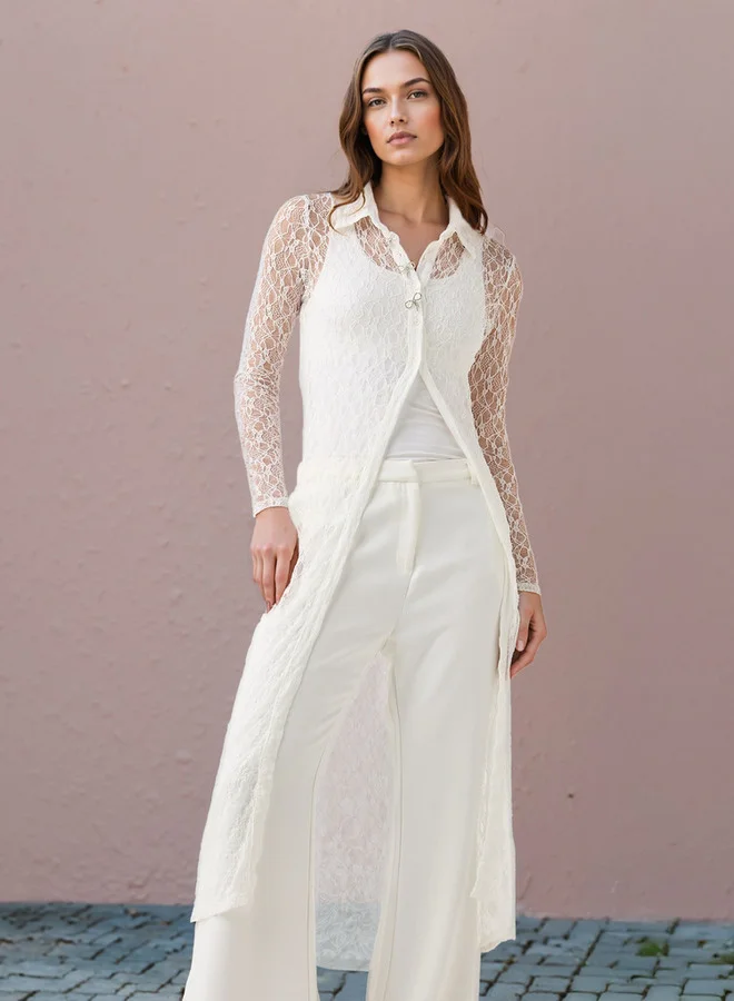 2Xtremz 2Xtremz Lace Longline Dress