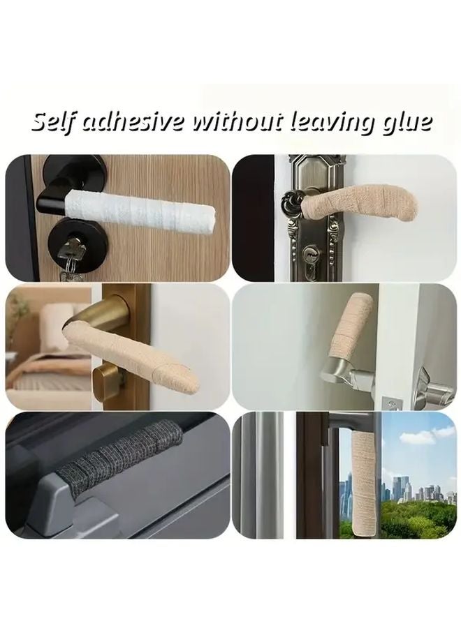Black Anti Static Door Handle Strap Self Adhesive No Residue 2pcs Roll - Image 2