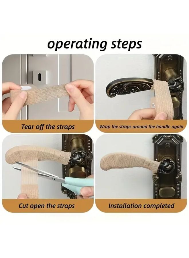 Black Anti Static Door Handle Strap Self Adhesive No Residue 2pcs Roll - Image 3