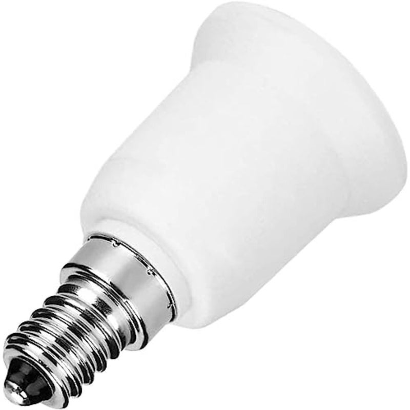E14 to E27 base screw light lamp bulb holder adapter pack of 4 - Image 2