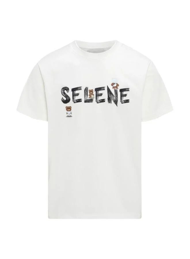Selene Unisex - Bear Graphic Short Sleeve T-Shirt