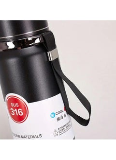 Generic 1000ml Double-Insulated Stainless Steel Thermal Water Bottle for Cold and Hot Drinks. Leak-Proof Sports Vacuum Flask. Red. Sold by (Black Fire).  - Image 3