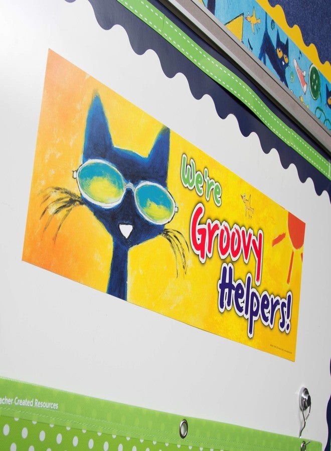 إدوبريس لوحة إعلانات صغيرة كبيرة الحجم من Edupress Groovy Classroom Jobs (تضم شخصية بيت القط) - Image 3