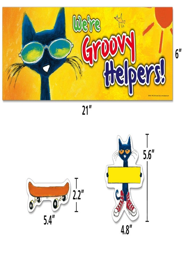 إدوبريس لوحة إعلانات صغيرة كبيرة الحجم من Edupress Groovy Classroom Jobs (تضم شخصية بيت القط) - Image 5