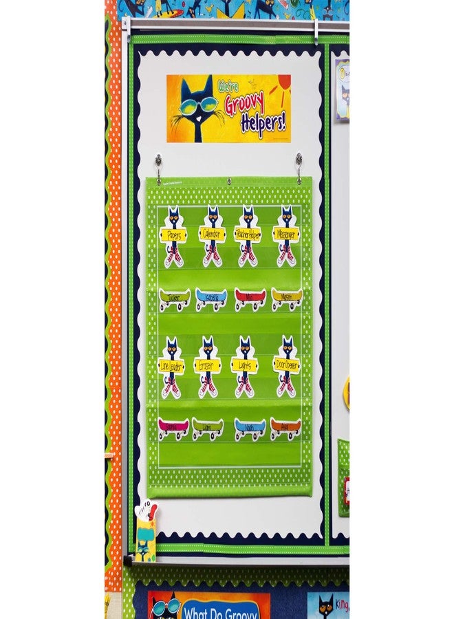 إدوبريس لوحة إعلانات صغيرة كبيرة الحجم من Edupress Groovy Classroom Jobs (تضم شخصية بيت القط) - Image 2