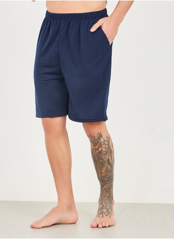 Styli - Eat Sleep Repeat Print Crew Neck T-shirt and Short Set - Image 1