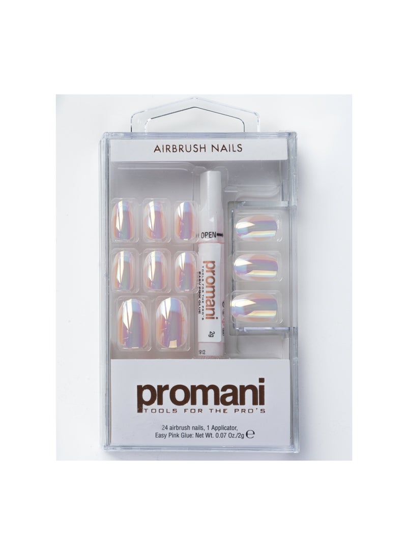 Promani Airbrush Nail Kit Mettalic French 5671
