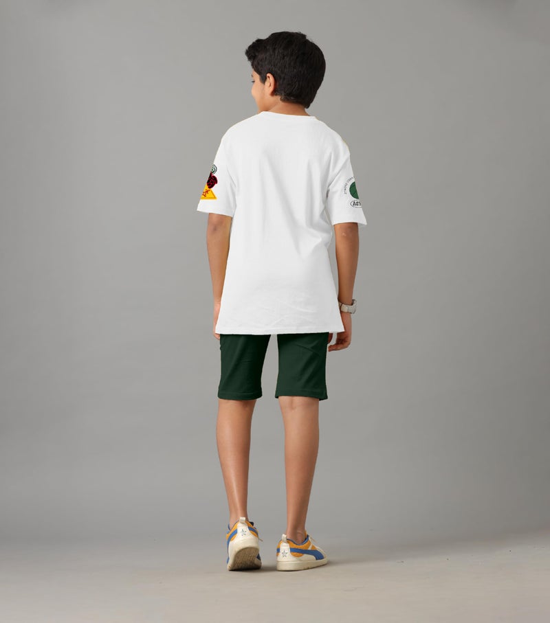 KYDA KIDS® 100% Pure Cotton Boys Premium Printed Tshirt and Shorts Co-ords Set (Pack of 1) - Image 2