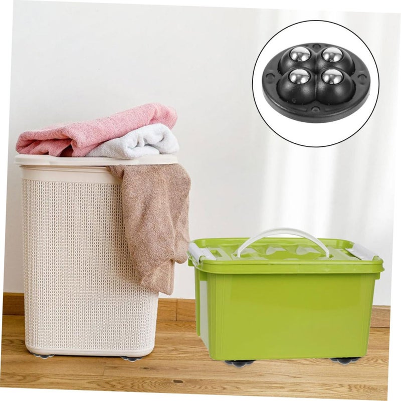 6Pcs Mini Self Adhesive Caster Wheels With Steel Ball Bearings For Furniture Movement - Image 4