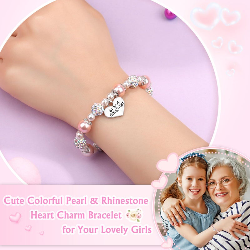 UNGENT THEM Granddaughter Gifts from Grandma Little Girls Bracelets Jewelry 8 12 10 6 5 7 9 11 Year Old Birthday Girl Graduation Christmas Valentines Easter Basket Stuffers Gifts for Kids Tween Girl - Image 2