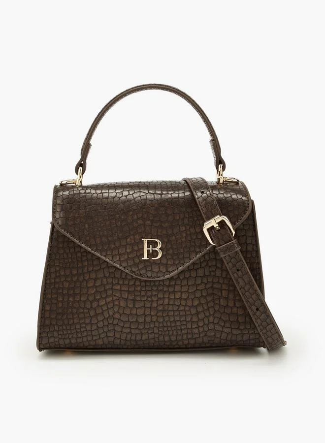 Textured Crossbody Bag With Removable Strap