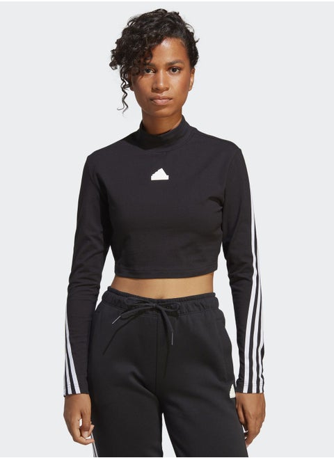 3 Stripe Future Icon Mock Neck Top