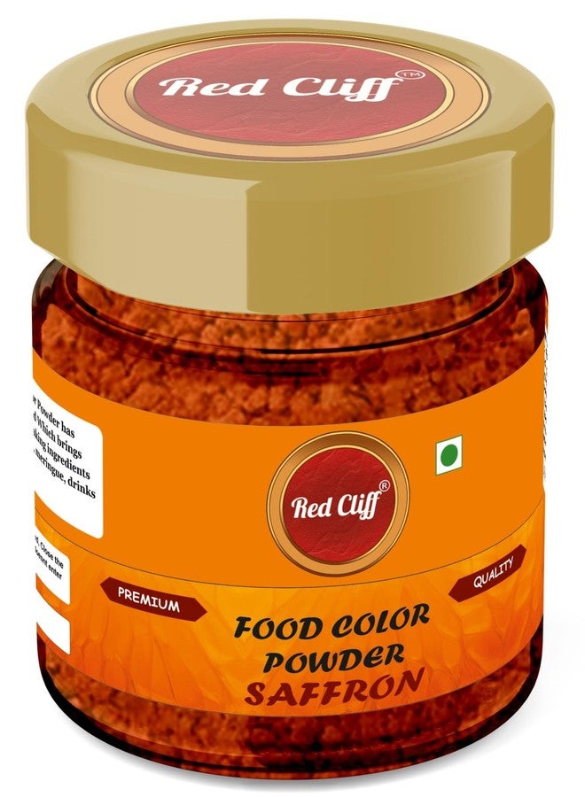 RED CLIFF Edible Saffron Food Colour Powder | Vibrant Natural Colour for Baking, Cake Decorating, Cooking | 20g - Image 1