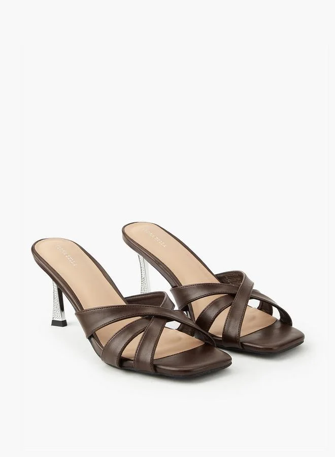 Women's Stiletto Heel Slip-On Sandals