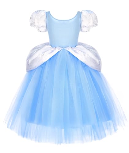 Axaxa Cinderella Costume for Girls Cinderella Dress Halloween Birthday Party Outfits - Image 5