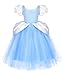 Axaxa Cinderella Costume for Girls Cinderella Dress Halloween Birthday Party Outfits - Image 4