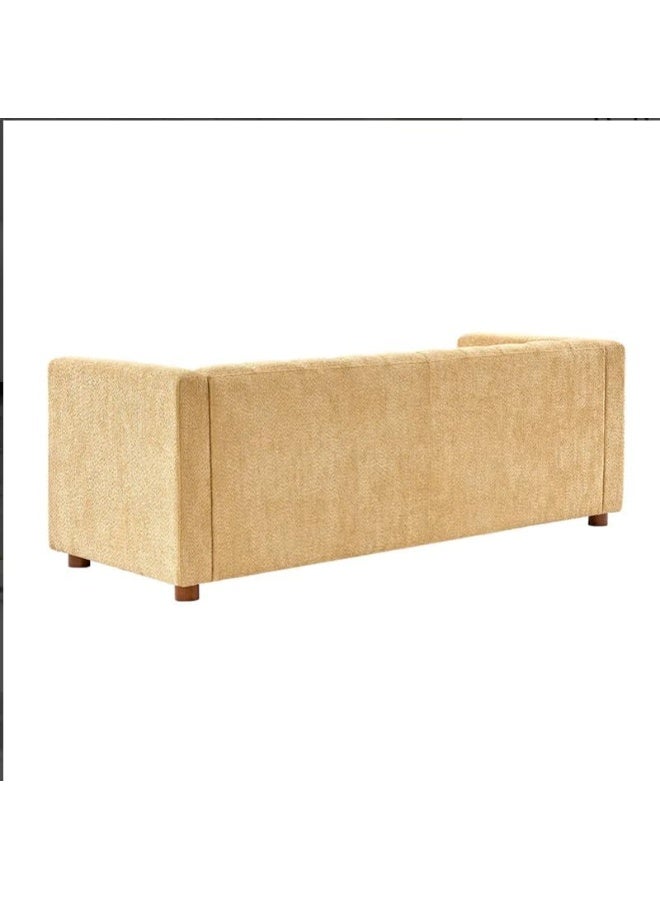 Zayn comforts Minimalist Loveseat Sofa with Concealed Legs and Deep Cushions â€“ Ideal for Relaxation (Camel) - Image 5