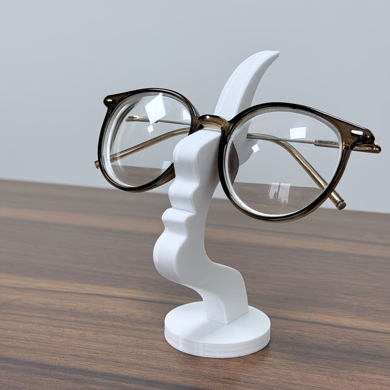 Creative White Arc Eyeglass Display Rack with Anti-slip Design for Desktop or Desktop Storage - Image 3