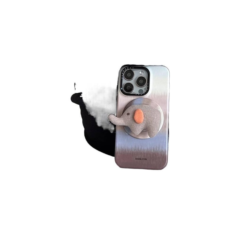 MS Film MagSafe Case for iPhone 17 / 17 Air / 17 Pro / 17 Pro Max with Strong Magnetic and Elephant Pattern plus Shockproof plus Kickstand plus Drop Protection in Single Shell - Image 2