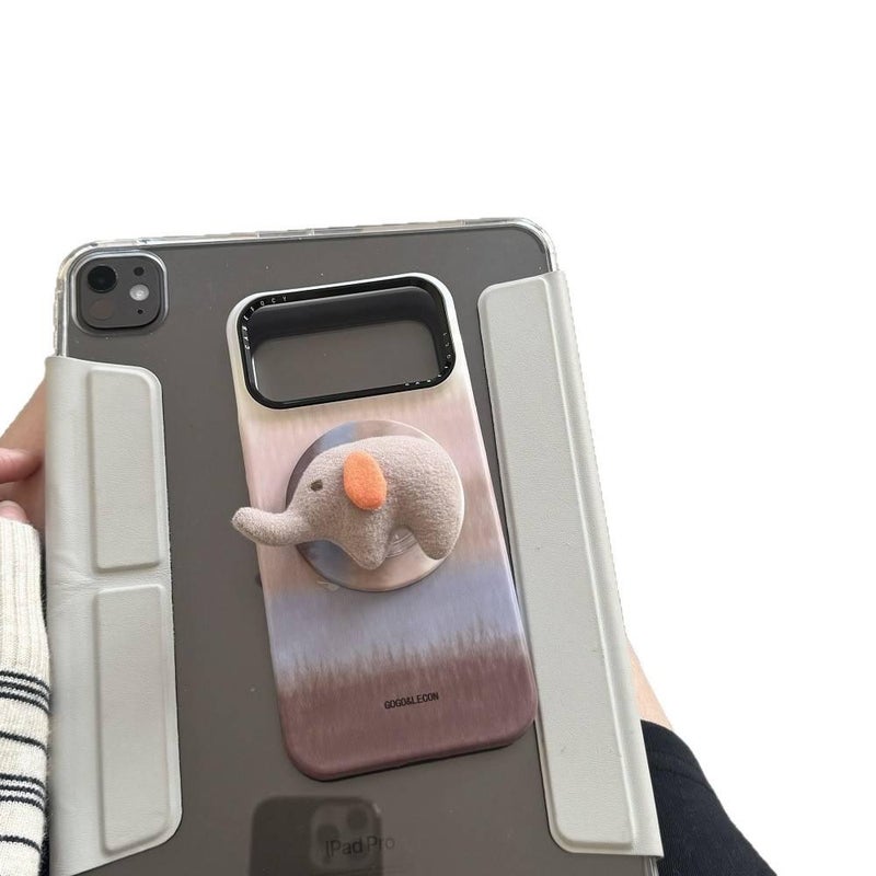 MS Film MagSafe Case for iPhone 17 / 17 Air / 17 Pro / 17 Pro Max with Strong Magnetic and Elephant Pattern plus Shockproof plus Kickstand plus Drop Protection in Single Shell - Image 5