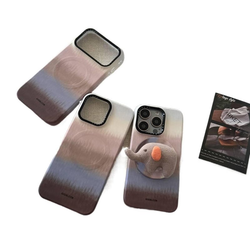 MS Film MagSafe Case for iPhone 17 / 17 Air / 17 Pro / 17 Pro Max with Strong Magnetic and Elephant Pattern plus Shockproof plus Kickstand plus Drop Protection in Single Shell - Image 1