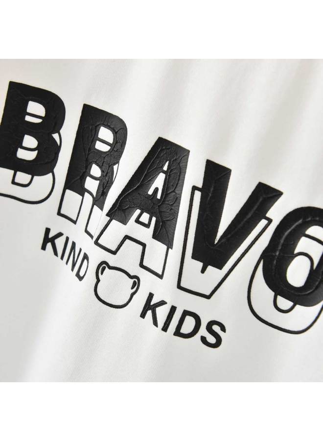 Bornbay boys & Girls Summer Outfit - Kids Casual Sportswear Set With Short Sleeve & Shorts - Image 3