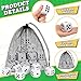 RoundFunny 24 Pcs Foam Dice Stress Ball 157 Inch Fake Soft Slow Dot Stress Anxiety Relief Dice Toys for Kids Adults Board Game Casino Decor Party Toy Favors Supplies Gifts White Black - Image 4