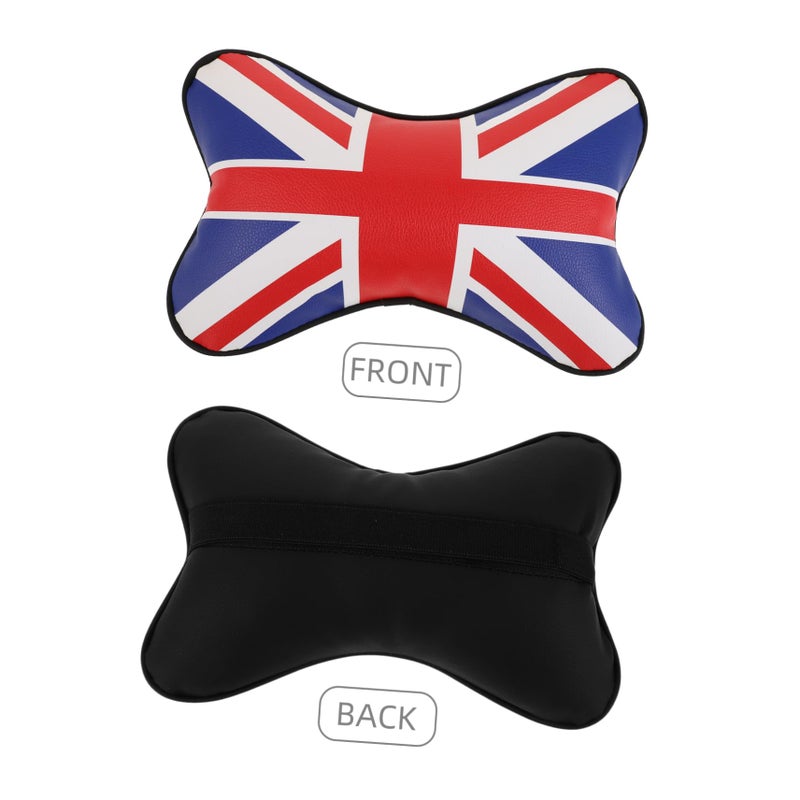 Removable Cover Headrest Neck Support Pillow For Car Travel Long Drives Comfort Red - Image 4