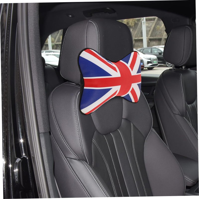 Removable Cover Headrest Neck Support Pillow For Car Travel Long Drives Comfort Red - Image 5