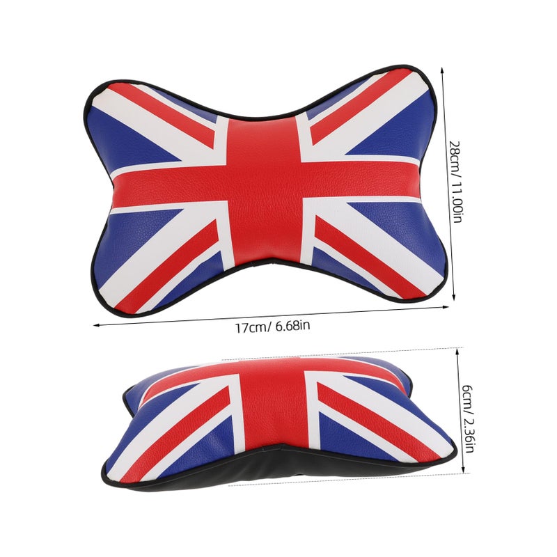 Removable Cover Headrest Neck Support Pillow For Car Travel Long Drives Comfort Red - Image 3