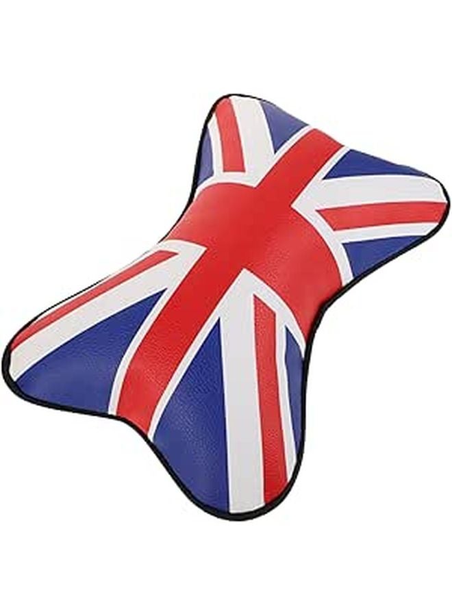 Removable Cover Headrest Neck Support Pillow For Car Travel Long Drives Comfort Red - Image 1