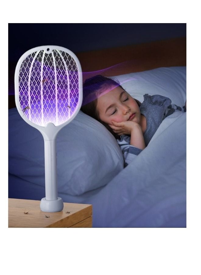 WEIDASI - Electric Mosquito Racket Rechargeable Mosquito Swatter Racket & Fly Electric Bat With Stand - Image 1