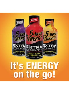 Health & Household 5-Hour Energy Shot, Extra Strength Grape, 1.93 Ounce, 24 Count  - Image 3