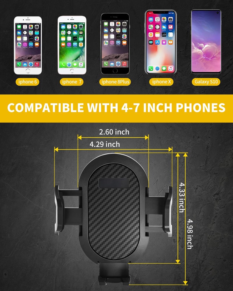 MEALAM 2011 2012 2013 2014 2015 2016 2017 Jeep Wrangler JK JKU Phone Mount, Multi-Mount Phone Holder Dash Tray Storage Box System Kit with Extension Arm Metal Rod - Image 4