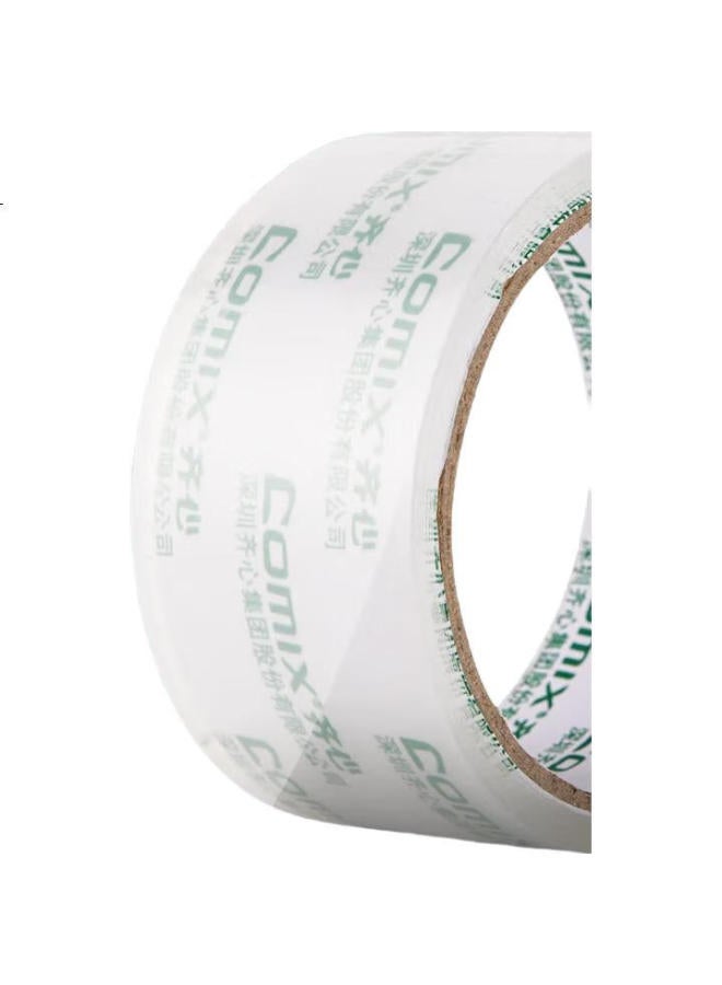 Comix Transparent Tape/Wide Tape/Boxing Tape, High Transparency, Packing Transparent Tape, 6 Rolls, Width 60Mm*100Y*50Um, Length 91.4 Meters/Roll, Jt6010-6 - Image 3