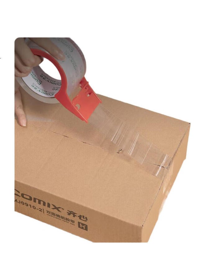 Comix Transparent Tape/Wide Tape/Boxing Tape, High Transparency, Packing Transparent Tape, 6 Rolls, Width 60Mm*100Y*50Um, Length 91.4 Meters/Roll, Jt6010-6 - Image 2