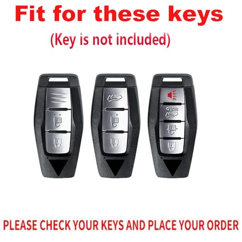 TECART Zinc alloy Key Fob Cover Case Fit for Mitsubishi Outlander 2021 2022 2023 2024 2025 Car Accessories Full Protection Key Holder Red - Image 3